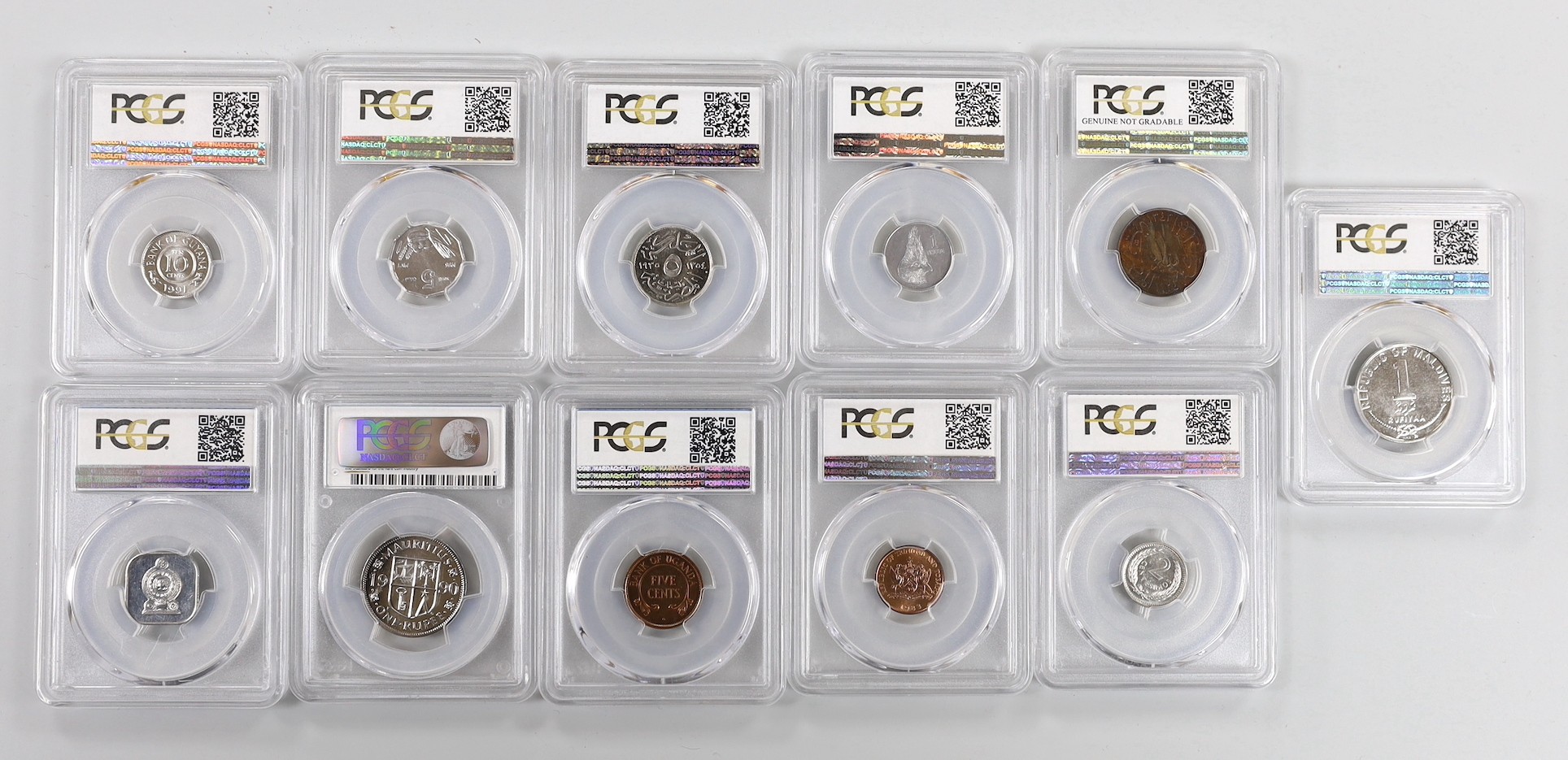 Ex. King’s Norton mint collection specimen and proof coins, PCGS slabbed and graded